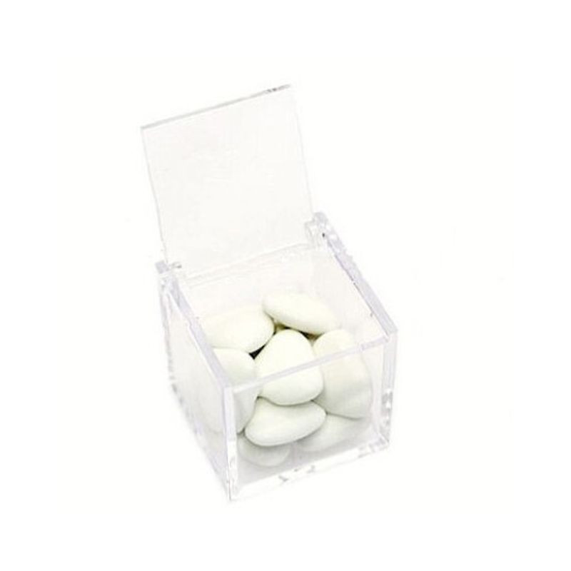 CUBO BOX TRASP. 5x5x5 EAN 8057094415717 INGROSSO NASTRI E CONTENITORI PER BOMBONIERE