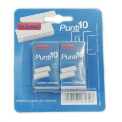 INGROSSO CARTOLERIA BLISTER PUNTI X CUCITR. N.10 PZ.2 8033593070398 INGROSSO ARTICOLI DI CANCELLERIA