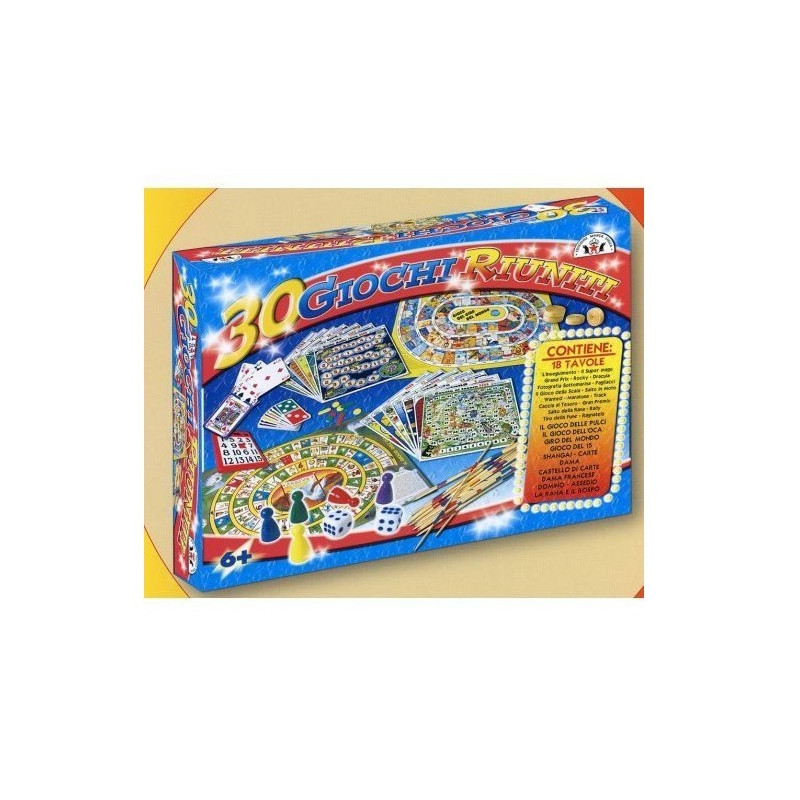 GIOCHI RIUNITI 30 GIOCHI EAN 8000888000651 INGROSSO GIOCHI DI SOCIETA