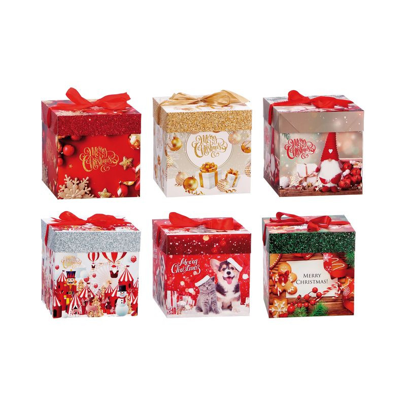 SCATOLA CARTA A6DEC NAT CM17X17X17 EAN 8021785837232 INGROSSO SCATOLE NATALIZIE