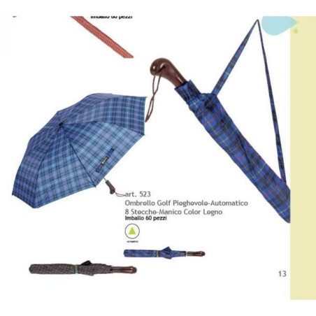INGROSSO OMBRELLO GOLF PIEGH AUTOM SCOZZESE BRELL 8033986495234 INGROSSO PRODOTTI PELLETTERIE OMBRELLI
