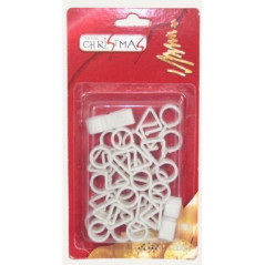 INGROSSO ARTICOLI NATALIZI GANCI PZ.20 PER LUCI NAT. 8033113044687 INGROSSO ADDOBBI ALBERO NATALE PALLINE DI NATALE E PUNTALI