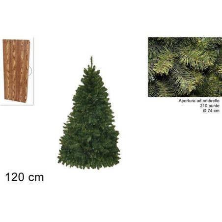 INGROSSO ARTICOLI NATALIZI PINO TEXANO 120CM A OMBRELLO 8033113002717 INGROSSO ARTICOLI NATALE ALBERI DI NATALE