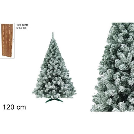 INGROSSO ARTICOLI NATALIZI ALBERO DI NATALE SNOW ECO 120 CM 180 PUN 8053482057781 INGROSSO ARTICOLI NATALE