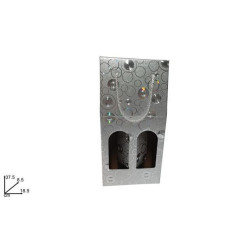 INGROSSO ARTICOLI NATALIZI BOX PORTABOTTIGLIE 2 POSTI SILVER 8053482211442 INGROSSO ARTICOLI NATALIZI PER CONFEZIONI