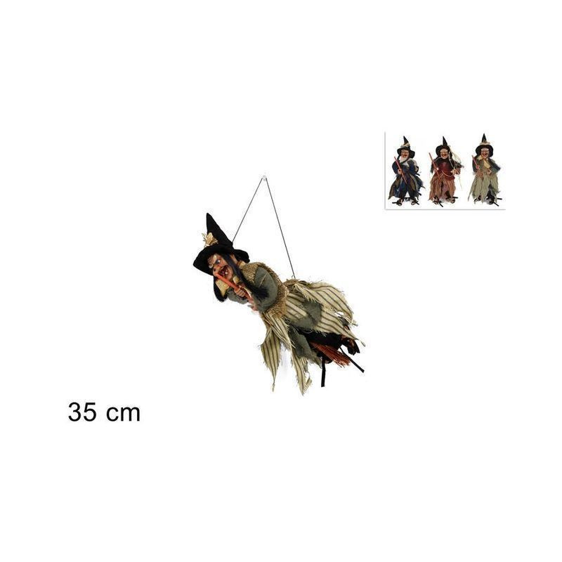 APPENDINO BEFANA CM35 3ASS QW11030-3A,3B EAN 8033113459955 INGROSSO APPENDINI NATALIZI