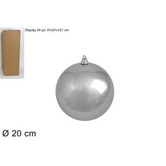 INGROSSO ARTICOLI NATALIZI PALLA 20CM LUCIDA SILVER 8033113917592 INGROSSO ADDOBBI ALBERO NATALE PALLINE DI NATALE E PUNTALI