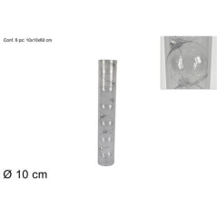 INGROSSO ARTICOLI NATALIZI PALLE 10CM 6PZ PLAST. TRASPARENTE IN BOX 8033113918414 INGROSSO ADDOBBI ALBERO NATALE