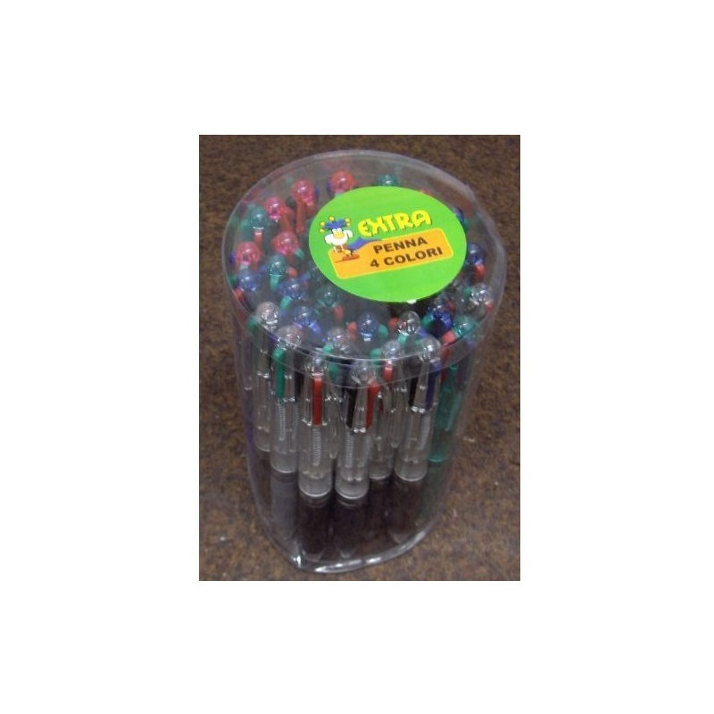 PENNA 4 COLORI EXTRACOLOR C.40 EAN 8015550022619 INGROSSO PENNE PER LA SCUOLA PENNA 4 COLORI EXTRACOLOR C.40 EAN 8015550022619 INGROSSO PENNE PER LA SCUOLA