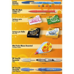 INGROSSO CARTOLERIA DISPLAY BIC TEENS 869032 869032    INGROSSO PENNE REFIL MARCATORI EVIDENZIATORI