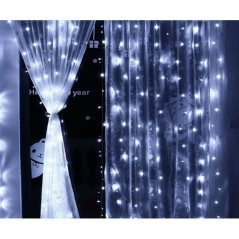 INGROSSO ARTICOLI NATALIZI TENDA LUMINOSA 3MT H80CM BIANCO FREDDO 8012414999834 INGROSSO ARTICOLI NATALE