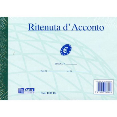 BLOCCO RITENUTE DI ACCONTO EAN 8010013018628 INGROSSO MODULI E SCHEDE