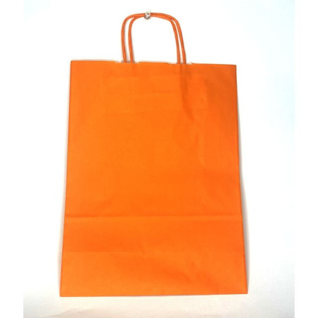 INGROSSO SHOPPER CARTA 54X49 ARANCIO C.25 8010598629578 INGROSSO ARITCOLI PER CONFEZIONI SACCHETTI E SHOPPER REGALO
