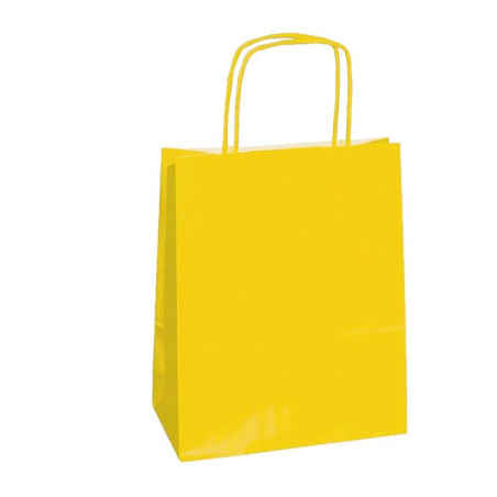 INGROSSO SHOPPER CARTA 46X49 GIALLO C.25 80000406 INGROSSO ARITCOLI PER CONFEZIONI SACCHETTI E SHOPPER REGALO