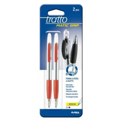 INGROSSO CARTOLERIA BL.2 TRATTO MATIC GRIP ROSSO 8000825036514 INGROSSO PENNE REFIL MARCATORI EVIDENZIATORI