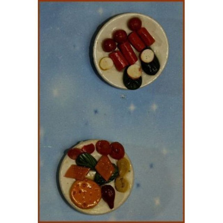 PIATTI CON CIBO cm.2,5 EAN 8018623861184 INGROSSO ACCESSORI PER IL PRESEPE