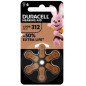 DURACELL PILA ACUSTICA EASY TAB312 PZ.6 EAN 5000394167247 INGROSSO PILE A BOTTONE