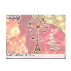 INGROSSO ARTICOLI NATALIZI PUNTALE ORO 8033113008542 INGROSSO ADDOBBI ALBERO NATALE PALLINE DI NATALE E PUNTALI