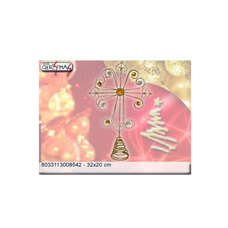 PUNTALE ORO EAN 8033113008542 INGROSSO PALLINE DI NATALE E PUNTALI PUNTALE ORO EAN 8033113008542 INGROSSO PALLINE DI NATALE E PUNTALI