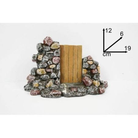 FRONTALE CASA CON PORTA EAN 8033113137570 INGROSSO ACCESSORI PER IL PRESEPE
