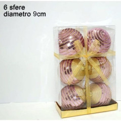 INGROSSO ARTICOLI NATALIZI BOX 6 PALLE CM.9 MULTIPAILL.PORP.CH. 8033113155819 INGROSSO ADDOBBI ALBERO NATALE