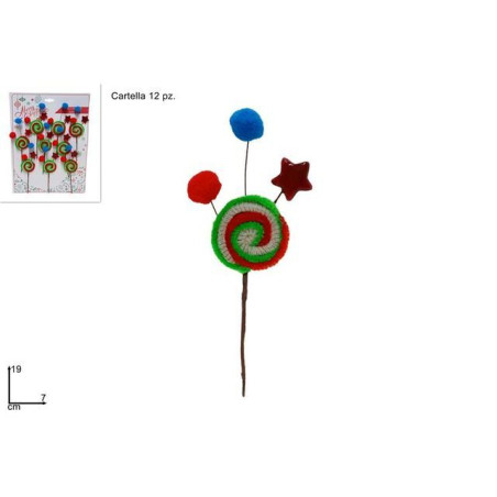 INGROSSO ARTICOLI NATALIZI CARTELLA CHIUDIPACCO LECCA LECCA 19 CM 8053482183251 INGROSSO ARTICOLI NATALE