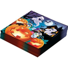 INGROSSO HALLOWEEN TOVAGLIOLI ZUCCHE 33X33 CM PZ.12 8434077247686 INGROSSO ACCESSORI HALLOWEEN ACCESSORI HALLOWEEN TAVOLA