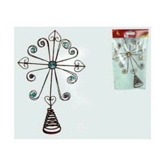 INGROSSO ARTICOLI NATALIZI PUNTALE ROSSO 8033113008627 INGROSSO ADDOBBI ALBERO NATALE PALLINE DI NATALE E PUNTALI
