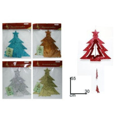 INGROSSO ARTICOLI NATALIZI APPENDINI ALBERI GLITTERATI VERDI 8033113150937 INGROSSO ADDOBBI ALBERO NATALE