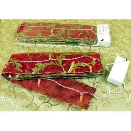 NASTRO cm.6x2mt. C/20 LUCI LED EAN 8015361558406 INGROSSO NASTRI NATALIZI PER ADDOBBO