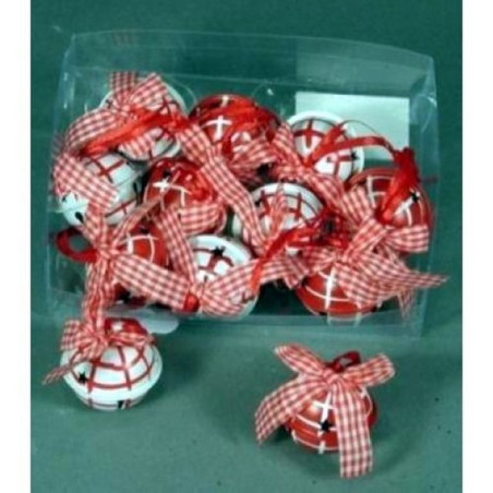 INGROSSO ARTICOLI NATALIZI CF.12 BATTACCHI BIA/ROSSO D.30 8003429907938 INGROSSO ADDOBBI ALBERO NATALE
