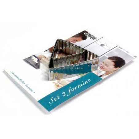 INGROSSO CAKE DESIGN FORMINE TRIANGOLI PZ.2 8015361674694 INGROSSO ACCESSORI CAKE DESIGN FORMINE E STAMPINI PER DOLCI