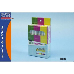 INGROSSO CARTOLERIA GESSETTI BIANCHI PZ.12 8032732063635 INGROSSO ARTICOLI DI CANCELLERIA ACCESSORI UFFICIO