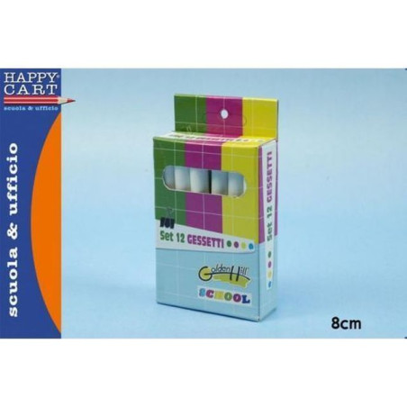 INGROSSO CARTOLERIA GESSETTI BIANCHI PZ.12 8032732063635 INGROSSO ARTICOLI DI CANCELLERIA ACCESSORI UFFICIO