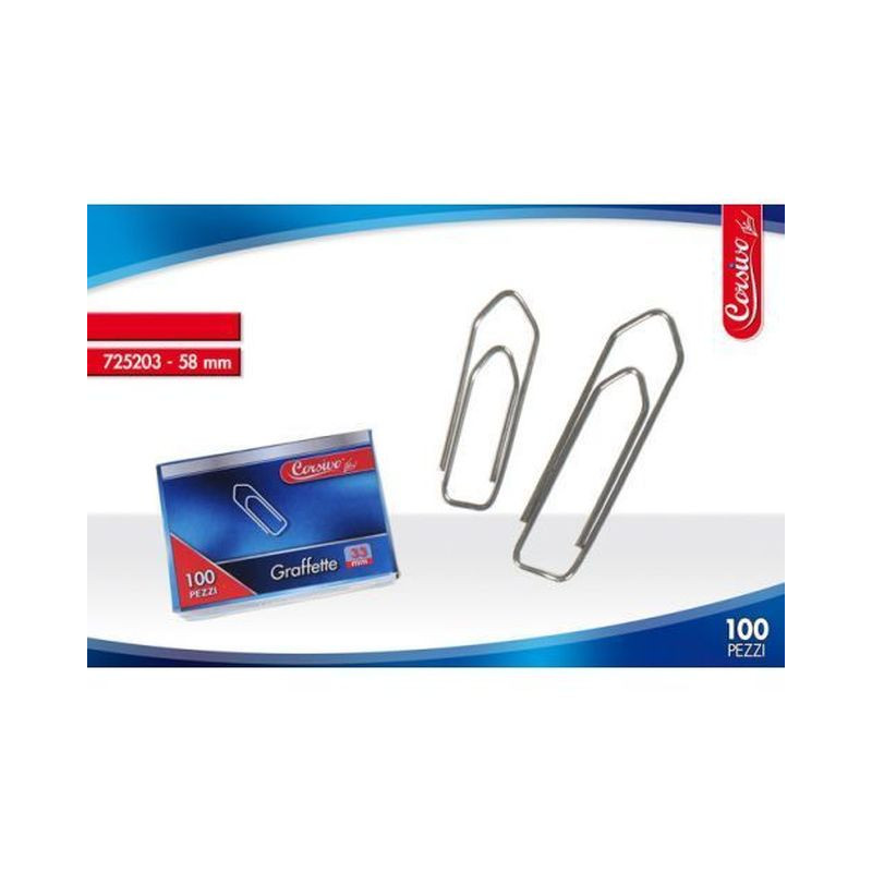GRAFFETTE MM.58 PZ.100 EAN 8032732102396 INGROSSO PUNTINE E FERMAGLI