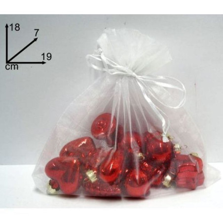 SACCHETTO 15 DECORAZIONI ROSSO EAN 8033113169960 INGROSSO OGGETTISTICA NATALIZIA
