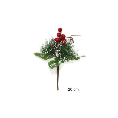 INGROSSO ARTICOLI NATALIZI SPILLONE C/BACCHE 8033113311628 INGROSSO DECORAZIONI NATALIZIE FIORI FINTI NATALIZI