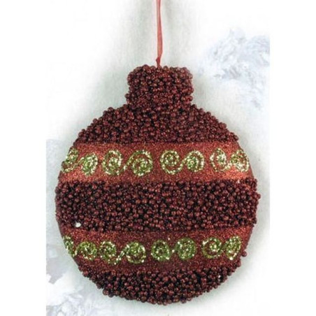 APPENDINO PALLA ROSSO 22CM EAN 8015361728236 INGROSSO PALLINE DI NATALE E PUNTALI