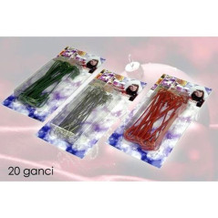 INGROSSO ARTICOLI NATALIZI GANCI PER PALLINE SET 20PZ 3 ASS 8015361920562 INGROSSO ADDOBBI ALBERO NATALE