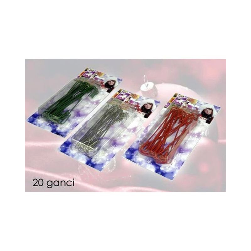GANCI PER PALLINE SET 20PZ 3 ASS EAN 8015361920562 INGROSSO PALLINE DI NATALE E PUNTALI GANCI PER PALLINE SET 20PZ 3 ASS EAN 8015361920562 INGROSSO PALLINE DI NATALE E PUNTALI