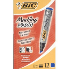 INGROSSO CARTOLERIA BIC MARKER 2300 PUNTA SCALPELLO BLU 3086122300065 INGROSSO PENNE REFIL MARCATORI EVIDENZIATORI