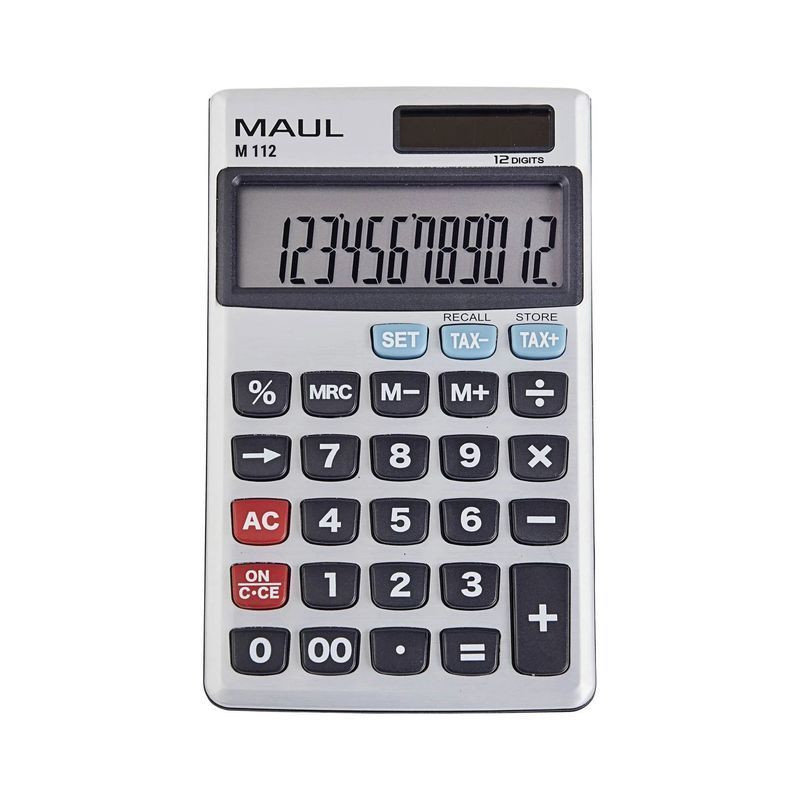CALCOLATRICE TASCABILE M112TAX SILVER EAN 4002390085205 INGROSSO CALCOLATRICI CALCOLATRICE TASCABILE M112TAX SILVER EAN 4002390085205 INGROSSO CALCOLATRICI