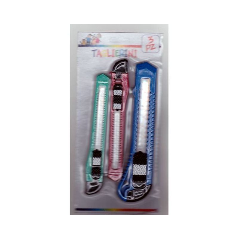 TAGLIERINO 3PZ ASS. EAN 8051070694011 INGROSSO ACCESSORI UFFICIO TAGLIERINO 3PZ ASS. EAN 8051070694011 INGROSSO ACCESSORI UFFICIO