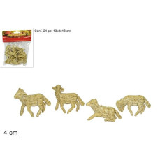 INGROSSO ARTICOLI NATALIZI PECORA CM.4X3 BEIGE PZ.24 8033113052989 INGROSSO PRESEPE E ACCESSORI PERSONAGGI PER IL PRESEPE E ANIM