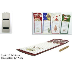 INGROSSO ARTICOLI NATALIZI BLOC NOTES MAGNETICO NATALIZIO 4 ASS 8033113302398 INGROSSO ARTICOLI NATALE