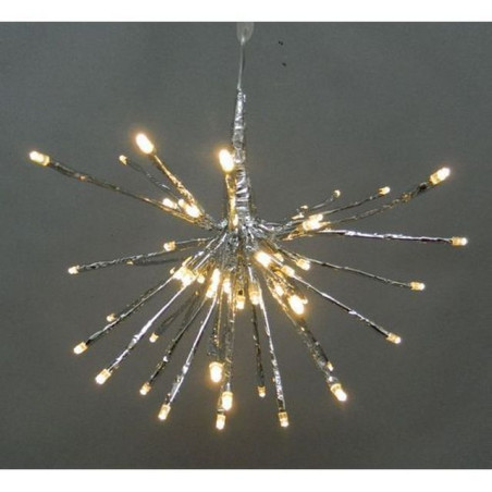 INGROSSO ARTICOLI NATALIZI CIUFFO / PALLA 80 LED BIANCO CALDO 8003429989835 INGROSSO ARTICOLI NATALE
