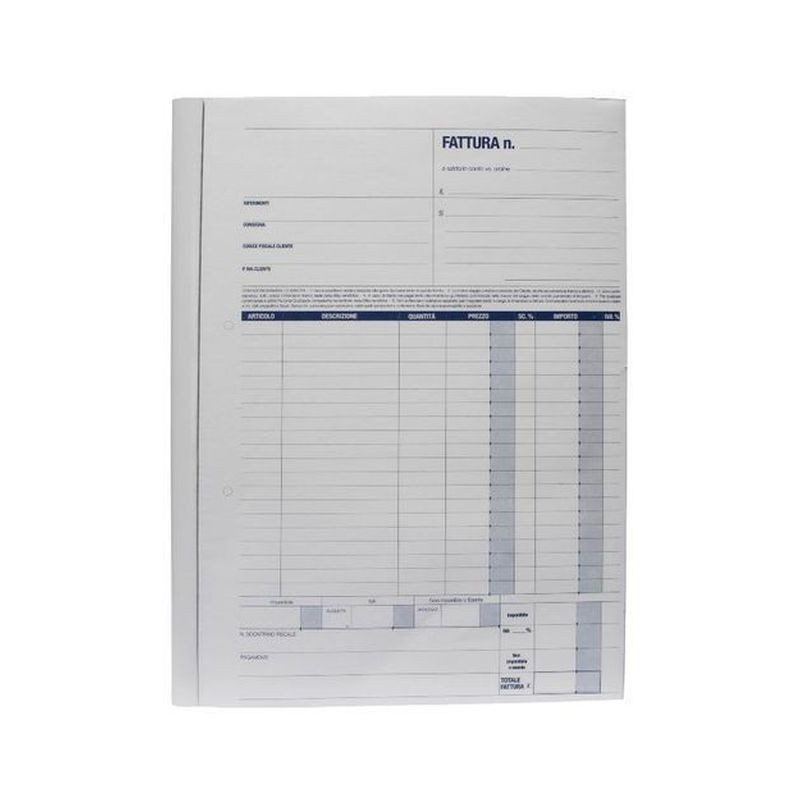 FATTURE 1 ALIQUOTA 2COPIE 29,7X21,5 10 EAN 8033593013357 INGROSSO MODULI E SCHEDE FATTURE 1 ALIQUOTA 2COPIE 29,7X21,5 10 EAN 8033593013357 INGROSSO MODULI E SCHEDE