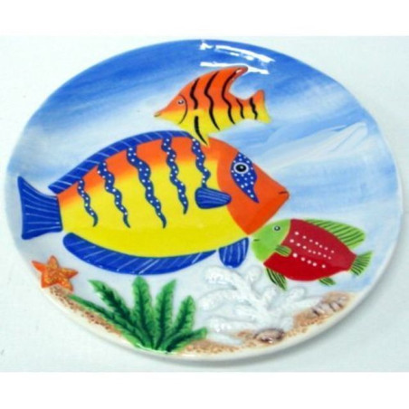 INGROSSO SOUVENIR PIATTO PESCI 22CM 8021296927408 INGROSSO ARTICOLI SOUVENIR SOUVENIR GENERICI