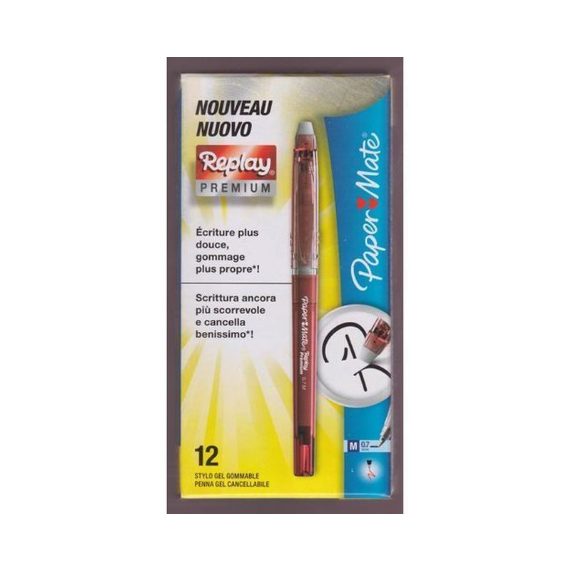PAPER MATE REPLAY PREMIUM M 0.7 ROSSO 12 EAN 3501179013244 INGROSSO PENNE PER LA SCUOLA PAPER MATE REPLAY PREMIUM M 0.7 ROSSO 12 EAN 3501179013244 INGROSSO PENNE PER LA SCUOLA
