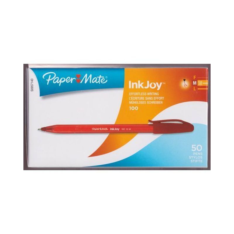 PAPER MATE INKJOY 100 STICK M 1.0 ROSSO EAN 3501170957141 INGROSSO PENNE PER LA SCUOLA PAPER MATE INKJOY 100 STICK M 1.0 ROSSO EAN 3501170957141 INGROSSO PENNE PER LA SCUOLA
